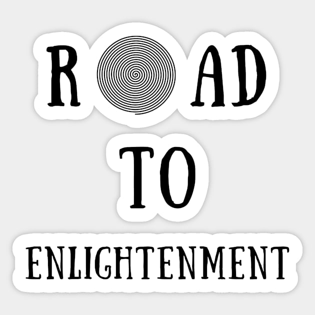 Road to enlightenment Sticker by IOANNISSKEVAS